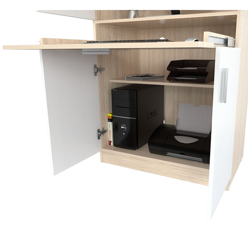 Latitude Run® Lizabeta Solid Wood Armoire Desk Wayfair